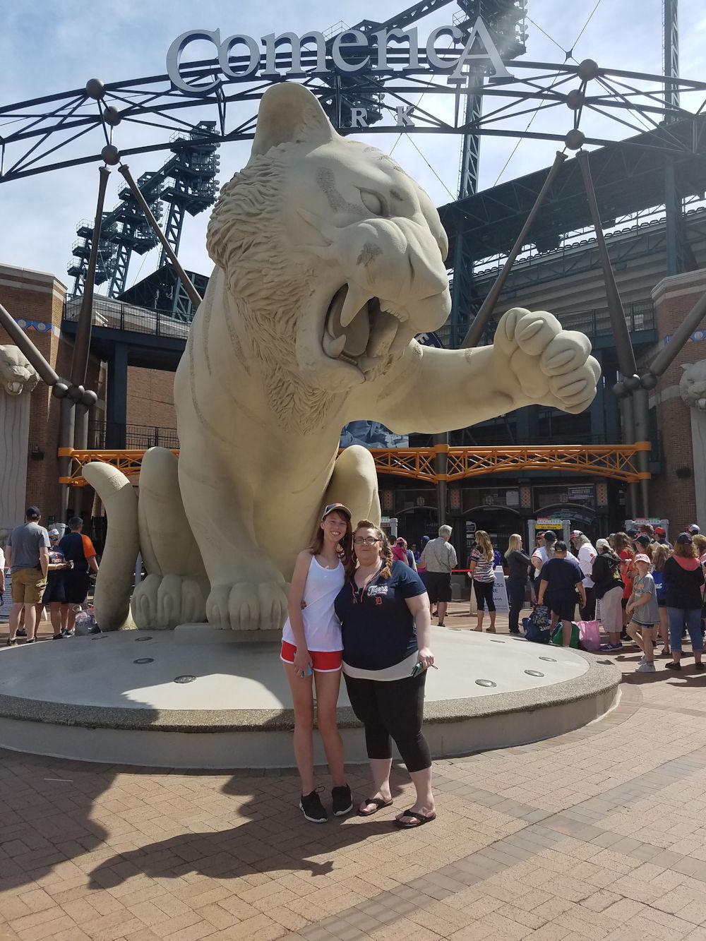 Jess and Emma Outside Comerica Park June 2019 Jess and Emma Outside Comerica Park June 2019