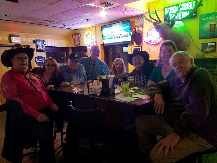 Picture of several men and women at the Green Street Tavern